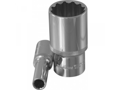 Головка торцевая 12 гранная глубокая 1/2"DR 13мм., Ombra 112213