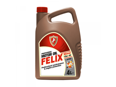 Масло мот. FELIX Mineral 10W40 мин. 4л SF/CC от Felix Масло мот. FELIX Mineral 10W40 мин. 4л SF/CC