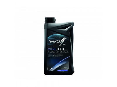 Моторное масло WOLF VITALTECH 5W40 B4 DIESEL 1L