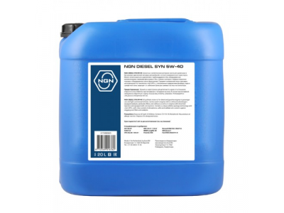 5W-40 CF/SM DIESEL SYN 20L