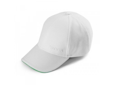 Бейсболка Skoda Baseball Cap Logo, White/Green от VAG Бейсболка Skoda Baseball Cap Logo, White/Green