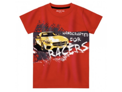 Детская футболка Mercedes AMG Children's T-shirt, Red, артикул B66952943 от Mercedes Детская футболка Mercedes AMG Children's T-shirt, Red, артикул B66952943