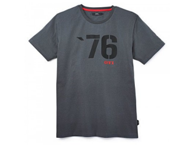 Мужская футболка Volkswagen GTI 76 T-Shirt, Mens, Grey от VAG Мужская футболка Volkswagen GTI 76 T-Shirt, Mens, Grey